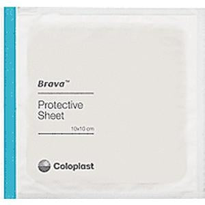 Coloplast 32155 Brava Skin Barrier Protective Sheets - 6" x 6", Box of 5 sheets