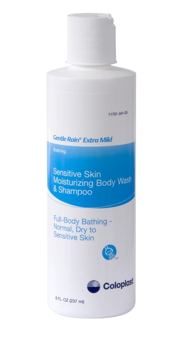Coloplast 7235 Gentle Rain Extra Mild Shampoo and Skin Cleanser, 8 oz. bottle, One bottle