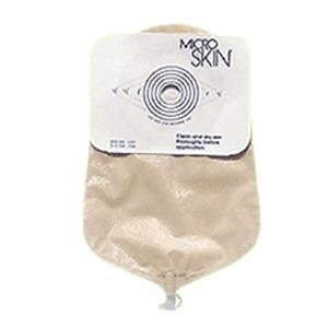 Cymed 86300 9 inch Urostomy Cut-to-fit Pouch with MicroSkin Plain Barrer - Cut up to 1(3/4) inch stoma, Transparent, Box of 10 pouches