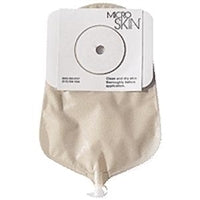 Cymed 86329E 9 inch Urostomy Pre-sized Pouch with MicroSkin Adhesive Barrier - 1(1/8) inch, With MicroDerm thick washer, Transparent, Box of 10 pouches