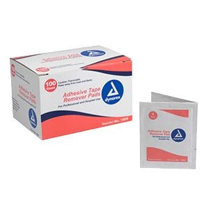 Dynarex 1505 Adhesive Tape Remover Pads, Box of 100