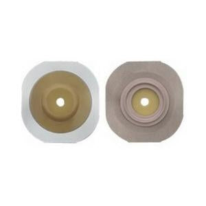 Hollister 13902 New Image Pre-Sized Flextend Convex Barrier with Integrated Floating Flange,  Tape Border, Flange 1-3/4 inch (44mm), Stoma Opening 3/4 inch (19mm), Green, Box of 5 skin barriers