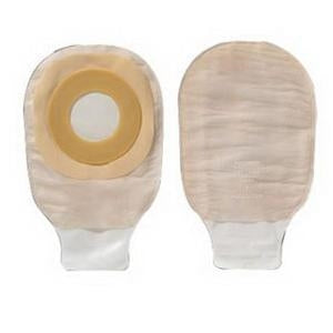 Hollister 8644 Premier Drainable Ostomy Mini-Pouch, Flextend Skin Barrier, Tape Border, Beige, Clamp Closure - Pre-Sized 2 inch (51mm), Box of 10