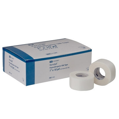 Covidien 7137C Kendall (previously Curasilk) Hypoallergenic Silk Tape - (1/2)" x 10 yds, One roll