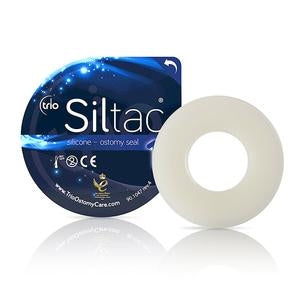Trio Ostomy TR1020  Siltac Silicone Ostomy Cohesive Seal, 20 - 28 mm Stoma, Size 1, Small, Box of 10
