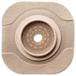 Hollister 11203 New Image CeraPlus Extended Wear Skin Barrier, With Tape Border, Cut-to-Fit, Flange Size 2-1/4 inch (57mm) Red, Box of 5