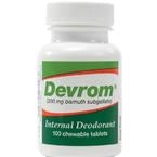 Parthenon Company Devrom Deodorant Tablets, One bottle of 100 tablets