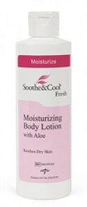 Medline MSC095362H Soothe & Cool Moisturizing Body Lotion - 8 ounce bottle, One bottle