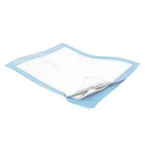 Covidien Kendall 6349 Simplicity Extra (formerly Durasorb) Underpad, Moderate Absorbency, blue back - 23" x 24", 10/bag, 20 bags/case, 200 pads total