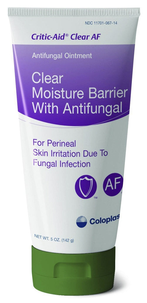 Coloplast 7572 Critic-Aid Clear Moisture Barrier Ointment with AntiFungal - 5 oz tube, One tube