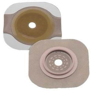 Hollister 14206 New Image FlexWear Cut-to-Fit Skin Barrier with Tape Border, Flange 4", Cut to 3(1/2)", (Yellow), Box of 5 skin barriers
