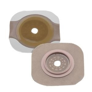 Hollister 14603 New Image Flextend Cut-to-Fit Skin Barrier with Tape Border, Flange 2(1/4)", Barrier up to 1(3/4)", (Red), Box of 5 skin barriers