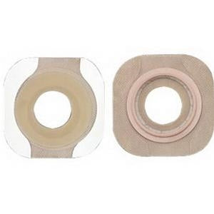 Hollister 14707 New Image Pre-sized Flextend Floating Flange with Tape Border: Flange 2(1/4)" Stoma 1(3/8)", Red, Box of 5 skin barriers