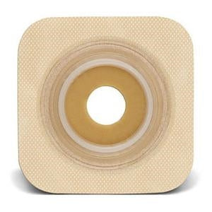 Convatec 125270 SUR-FIT Natura 4" x 4" Stomahesive Flexible Wafer with Tan Tape Collar, Precut Opening w/ 1(3/4)" 45 mm Flange, Stoma (7/8)" 22 mm, Box of 10