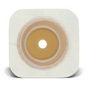 Convatec 413159 (125989) SUR-FIT Natura Durahesive Flexible Cut-to-fit Wafer, White Tape Collar - 4" x 4" Wafer, Flange 1(1/4)" 32 mm., Box of 10