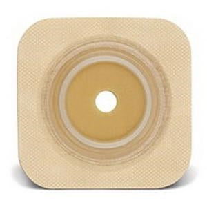 Convatec 413167 (125972) SUR-FIT Natura Durahesive Flexible Cut-to-fit Wafer, Tan Tape Collar - 5" x 5" Wafer, Flange 2(1/4)" 57 mm., Box of 10