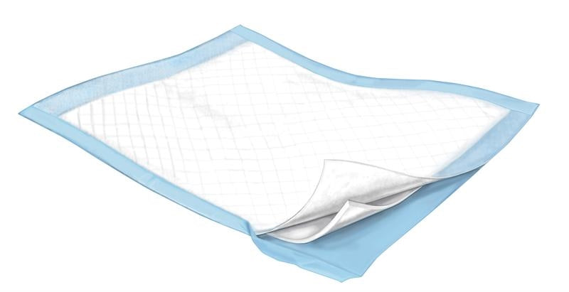 Kendall Covidien  7193 Wings Plus (formerly Durasorb Plus) Underpad, Heavy Absorbency,  light blue back - 23" x 36" 15 per bag, 5 bags per case 75 pads total