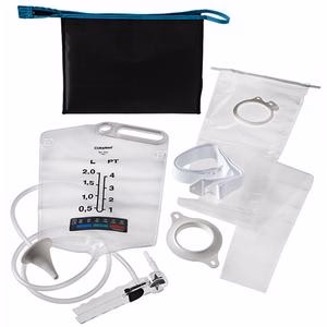 How many closure clips come with the Coloplast irrigation kit 12830?