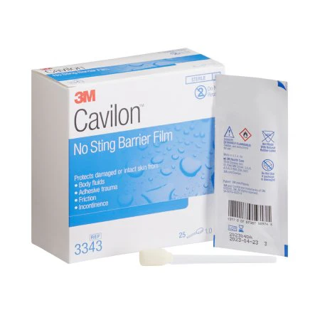3M 3343 Cavilon No Sting Barrier Film - small wand applicator, 1.0 ml, Box of 25 wands Questions & Answers