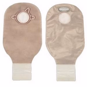 Hollister 18194 New Image Drainable Pouch, Lock 'n Roll Closure, Filter, Transparent, 2(3/4)" flange, Blue, Box of 10 Questions & Answers