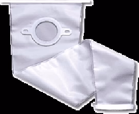 What is the opening size of the stoma irrigator drain?