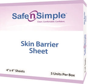 What is the material of the skin barrier sheet?