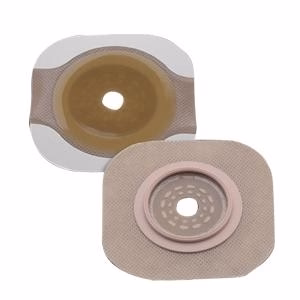 Hollister 14604 New Image Flextend Cut-to-Fit Skin Barrier with Tape Border - Flange 2(3/4)" 70mm, Barrier cut up to 2(1/4)", (Blue), Box of 5 skin barriers Questions & Answers