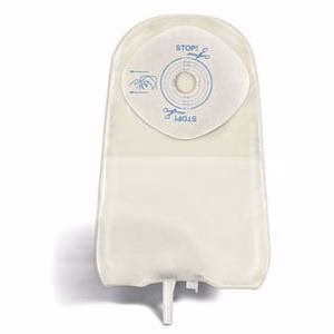 How does the fold-up tap on the Convatec 64927 pouch benefit users?