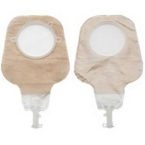 Hollister 18012 New Image 12" High Output Drainable Pouch, Soft Tap Closure, Ultra-Clear, 1(3/4)" flange, Green, Box of 10 Questions & Answers