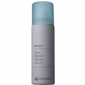 What protection does the Coloplast 120205 skin barrier spray offer?