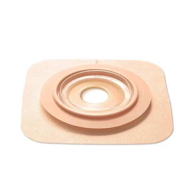 What function does the accordion flange serve in the Convatec 421034 wafer?