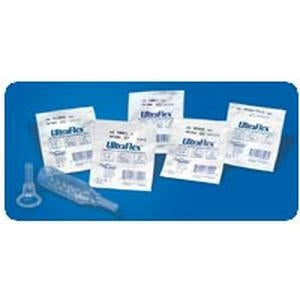 Does the Rochester 33102 UltraFlex catheter include built-in adhesive?