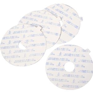 What adhesive material is applied to the Marlen 107007 tape discs?