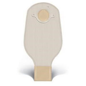 How is the Convatec 404014 pouch closed?