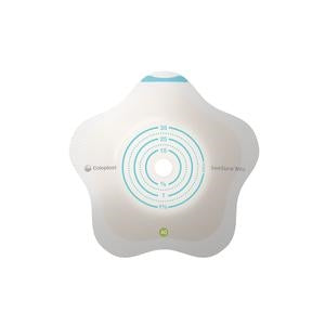 How does the barrier shape of this Coloplast 18500 wafer stand out?
