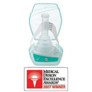Does the Coloplast 22135 Conveen Optima catheter include adhesive?