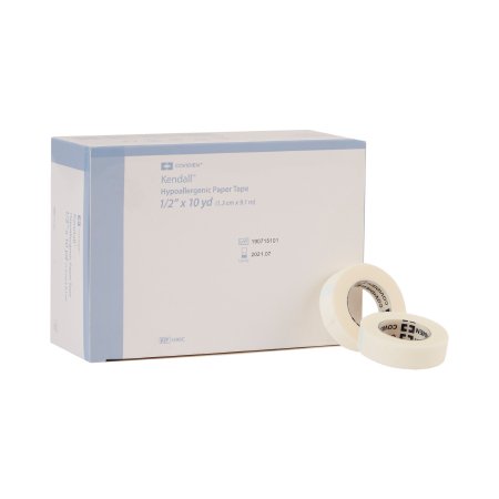 Covidien 1596 Kendall  Paper Tape (formerly Tenderskin) - (1/2) inch x 10 yds, Box of 24