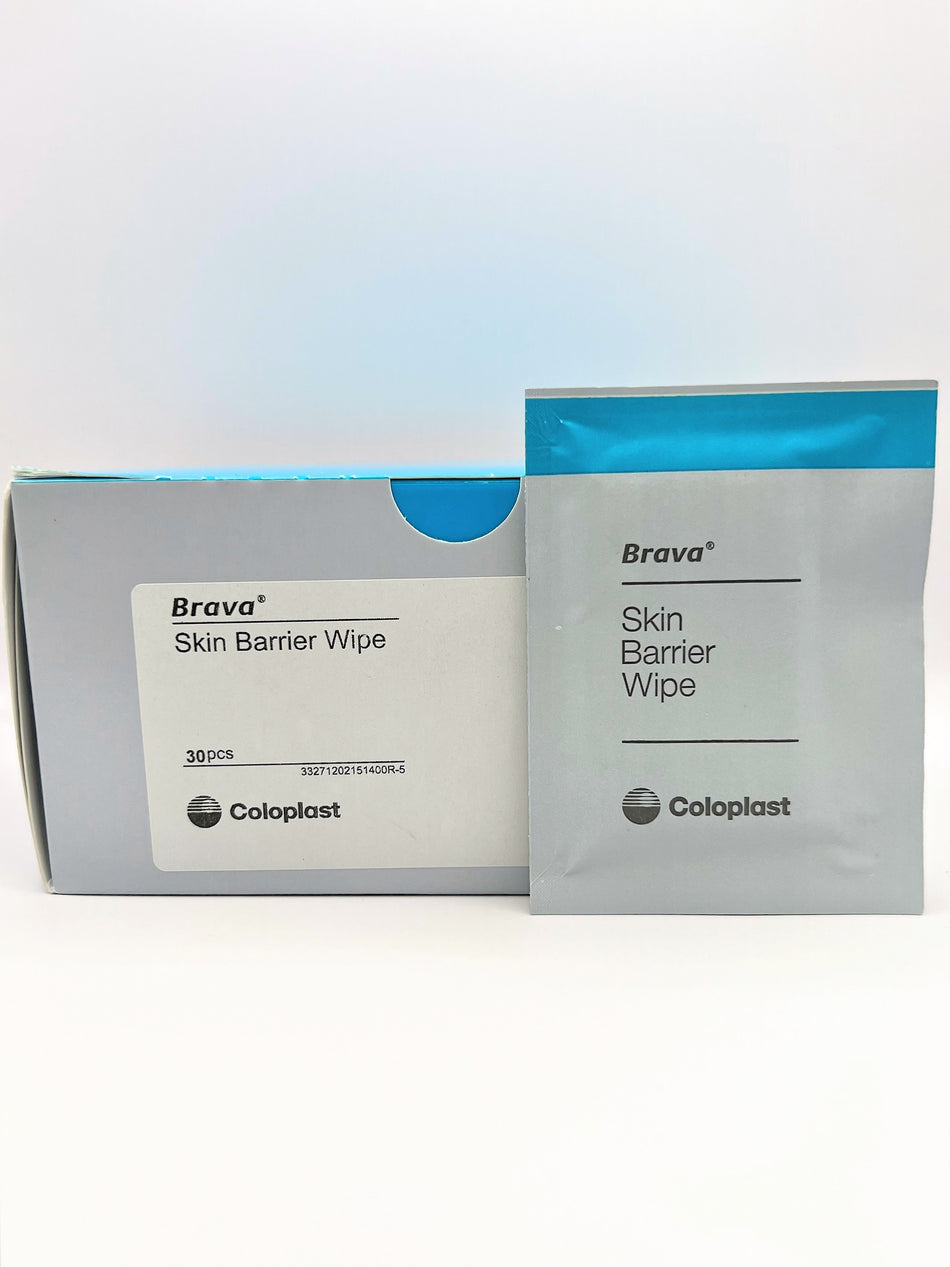 Coloplast 120215 Brava Skin Barrier Wipes, Box of 30 wipes