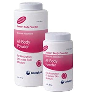 Coloplast 0506 Sween Body Powder - 3 ounce bottle, One plastic shaker bottle