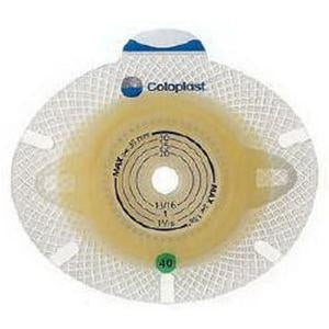Coloplast 10017 SenSura Click Xpro Non-Convex Extended Wear Skin Barrier, Pre-Cut, 1", 25mm, Green, Box of 5