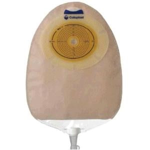 Coloplast 11804 SenSura Uro One-Piece Flat, Standard Wear Barrier and Urostomy Transparent Maxi Pouch - Cut-to-Fit (3/8)" - 3", Box of 10