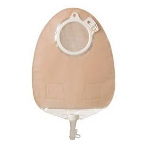 Coloplast 11851 SenSura Click Uro Two-Piece Urostomy Transparent Midi Pouch - Green, Box of 10