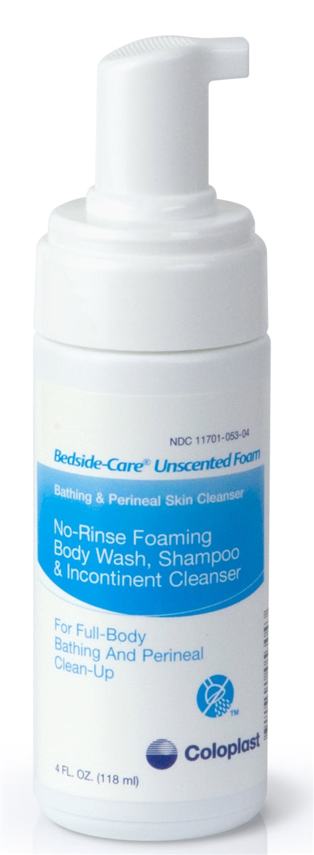 Coloplast 7147 67147 Bedside-Care Foam Cleanser, Unscented - 4 oz. spray, One bottle