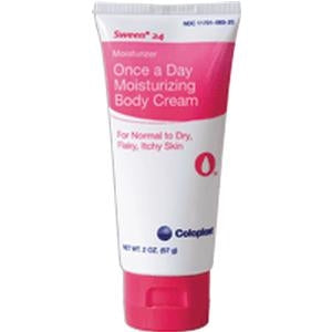 Coloplast 7091 Sween 24 Superior Moisturizing Skin Protectant Cream - 2 ounce tube, Fragrance-Free, One tube