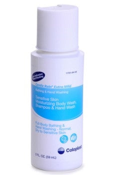 Coloplast 7230 Gentle Rain Extra Mild Shampoo and Skin Cleanser, 2 oz. bottle, One bottle