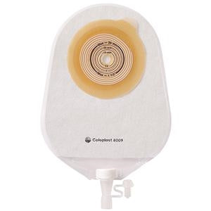 Coloplast 8009 Assura Pediatric One-Piece Urostomy Pouch, 6", Transparent, Box of 10