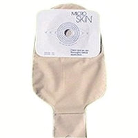 Cymed 81300 11 inch Drainable Colostomy Cut-to-fit Pouch with MicroSkin Adhesive Barrier - up to 1(3/4) inch (45 mm), With MicroDerm thin washer, Transparent, Box of 10 pouches
