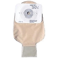 Cymed 81300F 11 inch Drainable Colostomy Cut-to-fit Pouch with MicroSKin Adhesive Barrier - up to 1(3/4) inch (45 mm), With MicroDerm thin washer, Filter, Transparent, Box of 10 pouches
