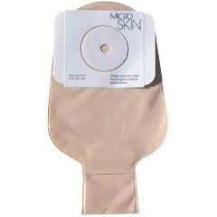 Cymed 81322 11 inch Drainable Colostomy Pre-sized Pouch with MicroSkin Adhesive Barrier -  7/8 inch (22 mm), With MicroDerm thin washer, Transparent, Box of 10 pouches
