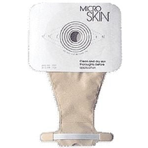 Cymed 81520W 7 inch Colostomy Cut-to-fit Pouch with MicroSkin Adhesive Barrier, Charcoal Filter, Pediatric Size - Cut up to 1(3/4) inch (45 mm), MicroDerm thin washer, Transparent, Box of 10 pouches